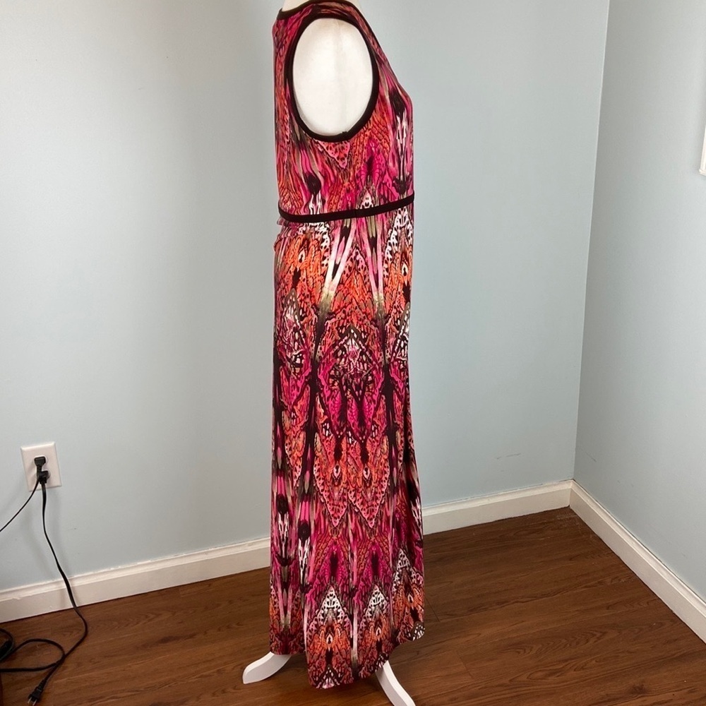 Chico's Art Nouveau Butterfly-Print Maxi Dress Size M - Picture 6 of 13